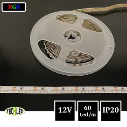 BANDE LED 12V Tangentielle - SMD335 - 60LEDs/m 14.4W/m RGB 5m IP20