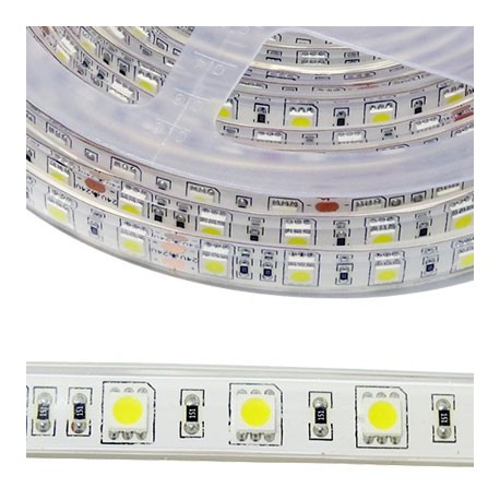 BANDE LED 12V - SMD2835 - 120LEDs/m 18W/m 4000°K 5m IP68