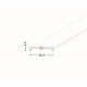 Diffuseur Profilé LED Clip C9 Blanc 1000mm