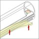 Diffuseur Lentille 60° Type C - Transparent - 2000mm