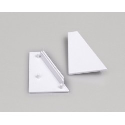 Terminaison Profilé LED Angle 30/60-27 blanc (x2)