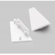 Terminaison Profilé LED Angle 30/60-14 blanc (x2)