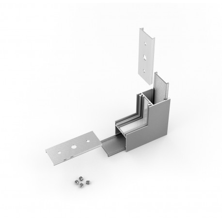 connecteur LUMI20 270 deg d'inclinaison Anodisé