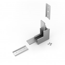 connecteur LUMI20 90 deg d'inclinaison Anodisé