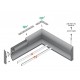 Profile LED Plinthe10 Alu Brut 2000mm