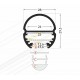Profile LED Ovale20 Alu Anodise 1000mm