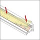 Profile LED Angle 30/60-10 Alu Anodisé 1000mm