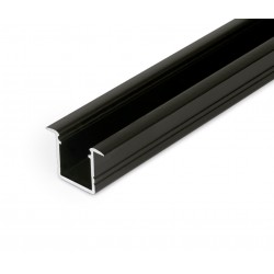 Profile LED Fin10-R Alu Noir 2000mm