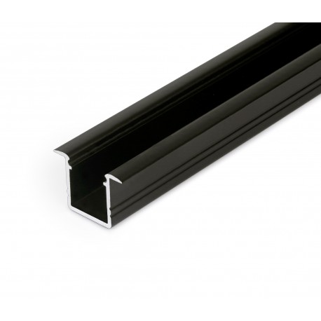 Profile LED Fin10-R Alu Noir 2000mm