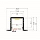 Profile LED Fin10-R Alu Blanc 1000mm