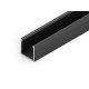 Profile LED Fin16 Alu Noir 2000mm