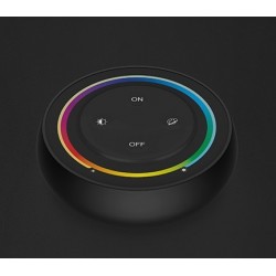 Commande Murale RF RGB+CCT Magnétique Noire