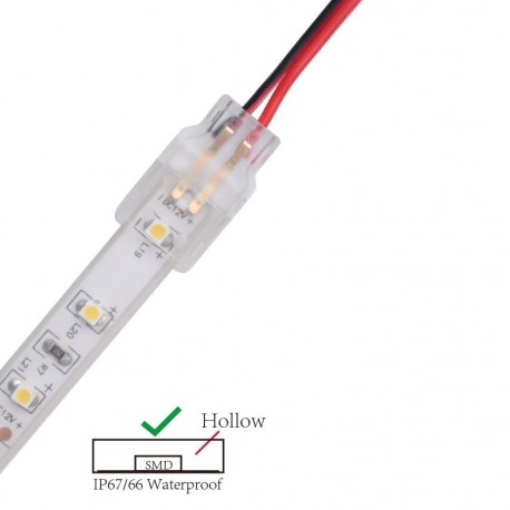 Connecteur CLIPO Câble-Bande 8/10mm 2 Pins IP67